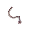 CZ Cork Nose Piercing 18g - Body Clickers Body Jewelry
