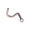 CZ Cork Nose Piercing 18g - Body Clickers Body Jewelry