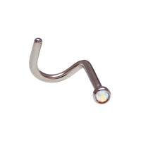 CZ Cork Nose Piercing 18g - Body Clickers Body Jewelry