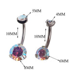 Rainbow AB Regular/Mini Belly Bar 14g