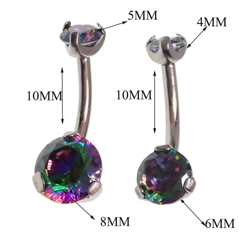 VM Regular/Mini Belly Bar 14g - Body Clickers Body Jewelry