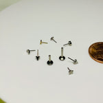 Titanium Push Fit Shapes flat back 20g/18g/16g/14g