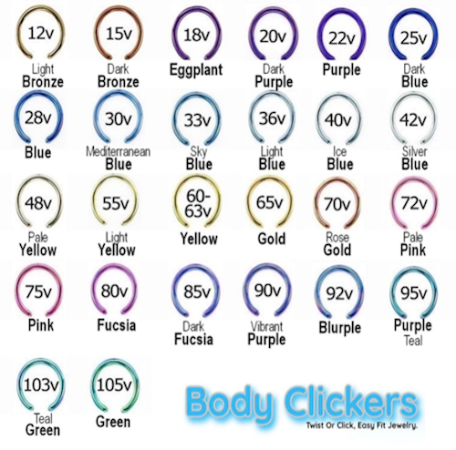 Engraved Double Row Clicker 16g – Body Clickers Body Jewelry