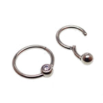 Hinged Titanium Ball Clicker 16g