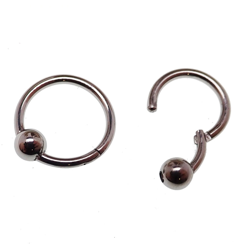 Hinged Titanium Ball Clicker 16g