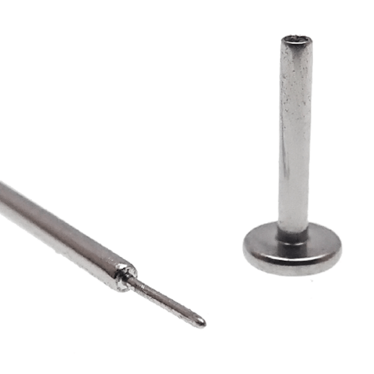 Body Clickers 30mm titanium ear taper implant grade, 14g, 16g, 18g, push fit, for ear piercing and stretching.