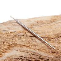 Body Clickers 30mm ear taper in implant-grade titanium, available in 14g, 16g, and 18g, for threadless push-fit ear piercings.