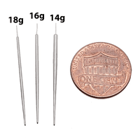 Body Clickers 18g, 16g, 14g titanium ear taper with push fit design for implant-grade ear piercing jewelry.