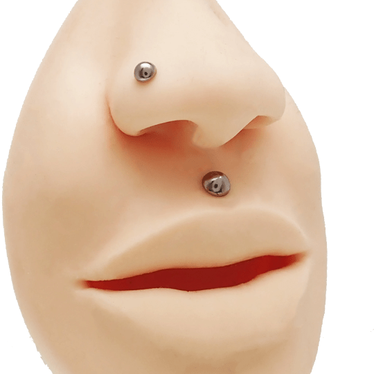 16g Dome Titanium Top from Body Clickers, showcasing a smooth, rounded titanium body piercing top with a shiny finish.