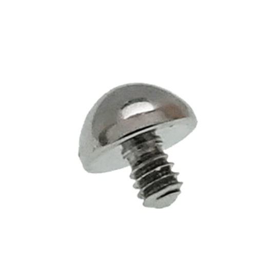 Body Clickers 16g Dome Titanium Top piercing jewelry with a smooth, rounded dome design in lightweight titanium.