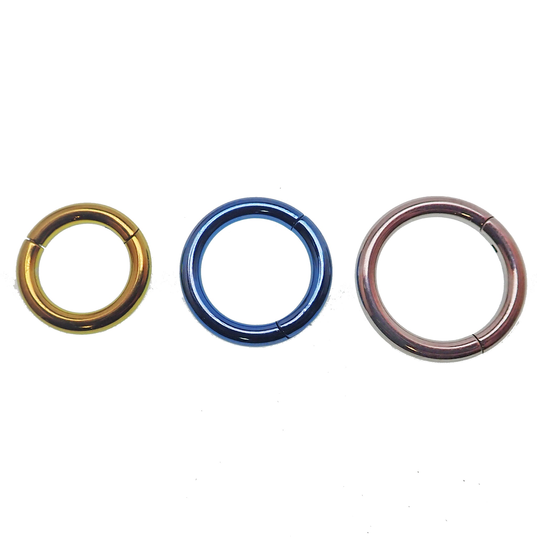 Plain titanium 10g body jewelry clicker by Body Clickers, featuring a sleek, minimalist design with a 10mm opening.