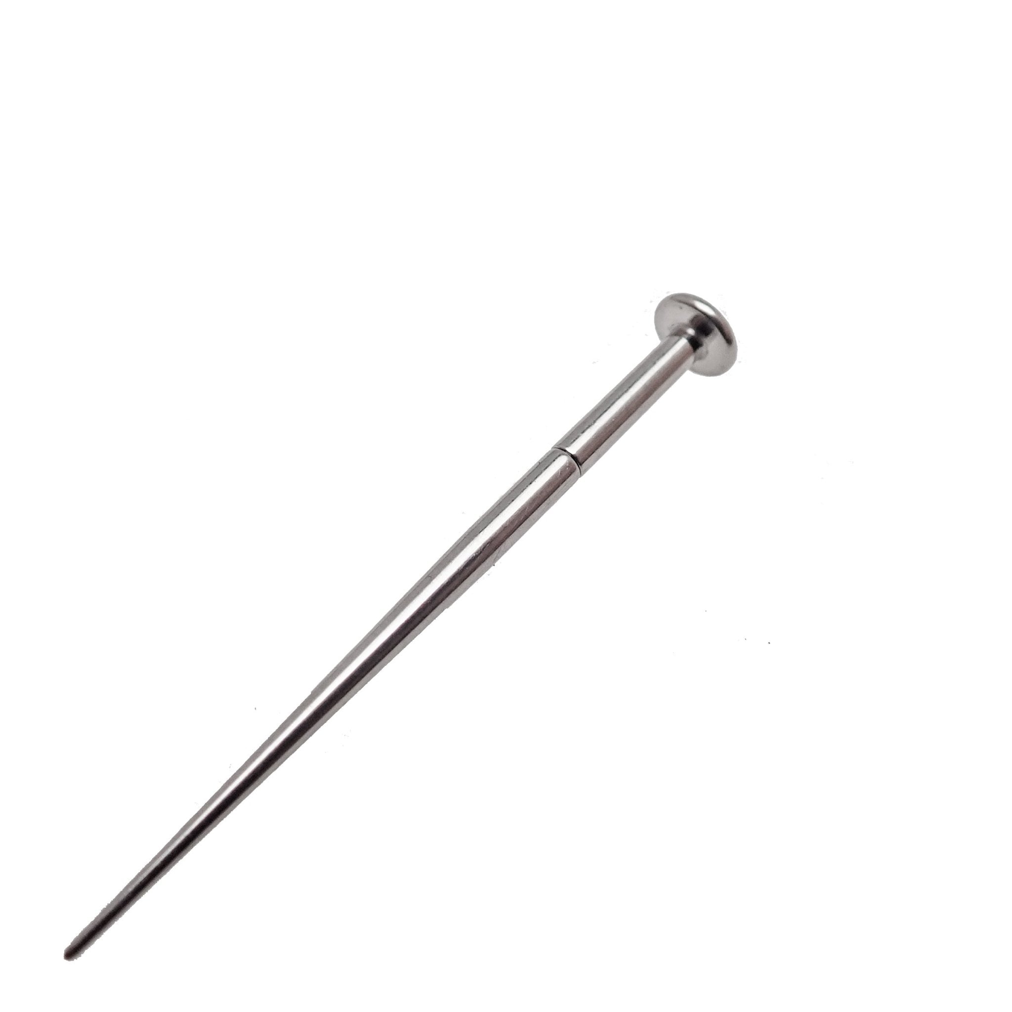 Internally threaded titanium body jewelry insert taper in 14g, 16g, and 18g sizes by Body Clickers.
