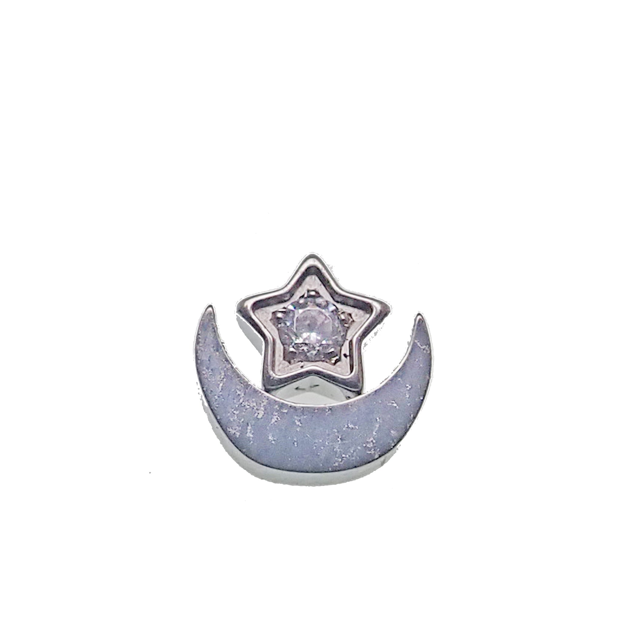Body Clickers moon and star attachment body jewelry in 14g and 16g with celestial designs, shown in the image.