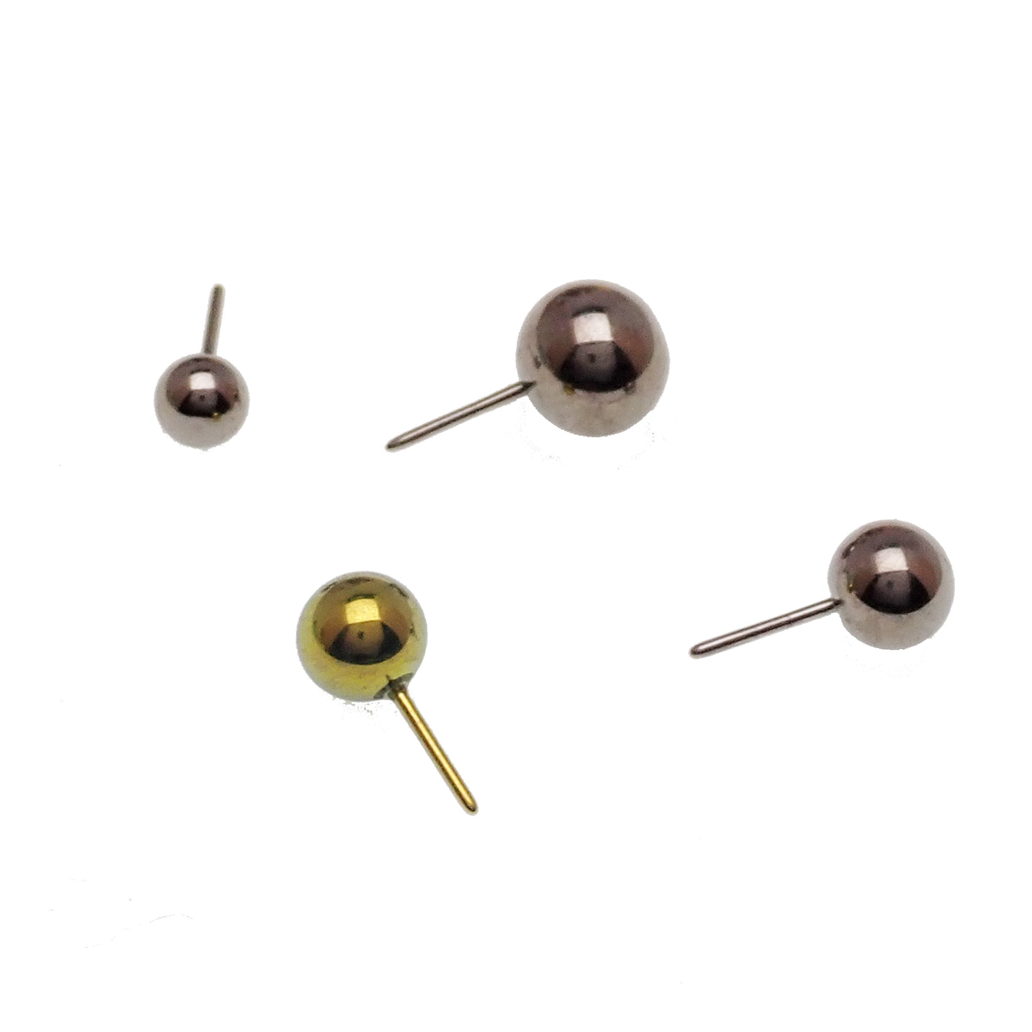 Push Fit threadless implant titanium ball body jewelry by Body Clickers, 2mm ball for piercings.