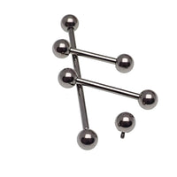 Internally threaded straight titanium barbell 14g by Body Clickers Body Jewelry, with 3mm to 8mm length options.