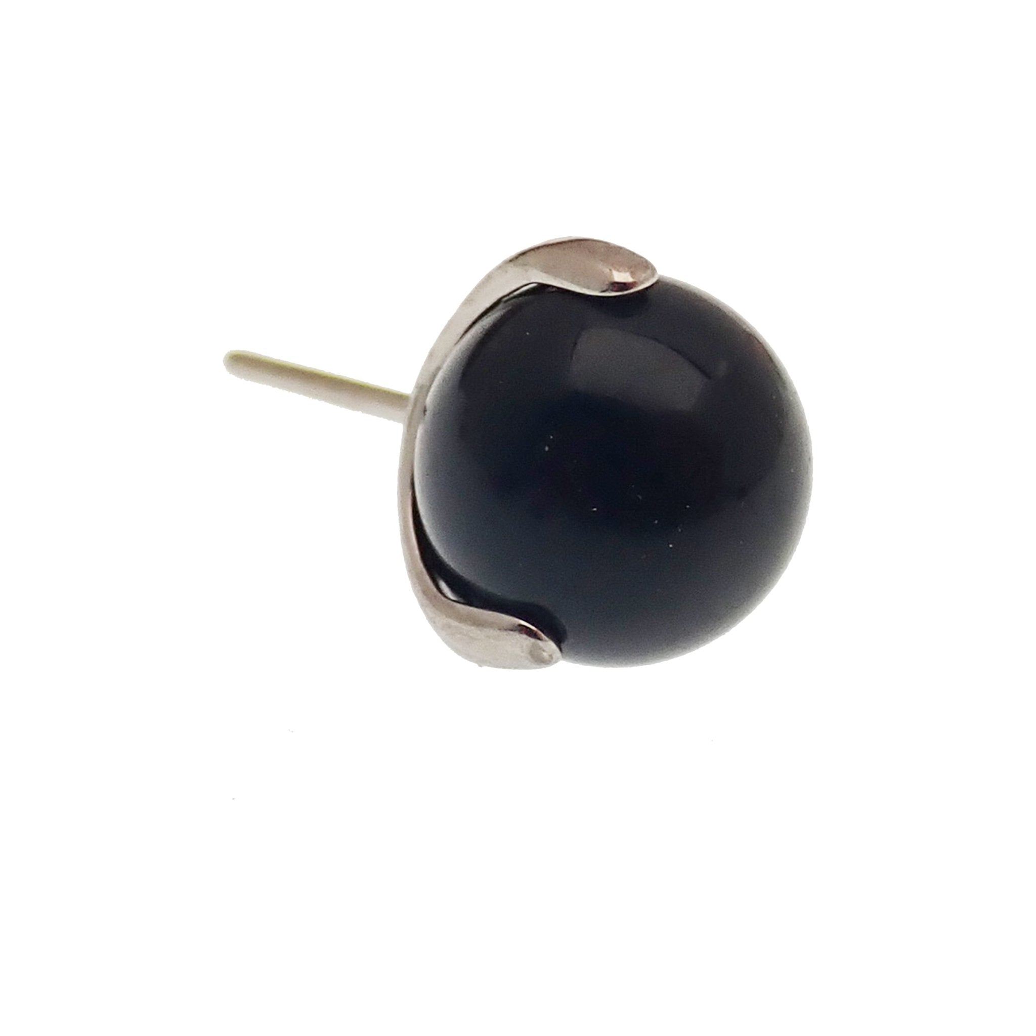 Body Clickers natural stone ball attachments for body jewelry, featuring 5mm amethyst push fit natural stone balls.