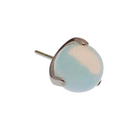 Push Fit natural stone ball attachments for body jewelry by Body Clickers, featuring 5mm amethyst stones.