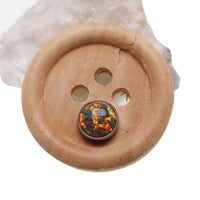 Dark cherry cabochon opal top body jewelry by Body Clickers, 16g, featuring a smooth, polished gemstone for piercing accessories.