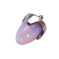 Black opal cone spike attachment for 16g body jewelry by Body Clickers, featuring a sleek spike design and polished finish.