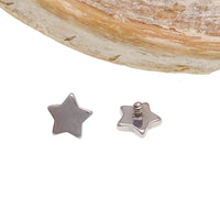 Star Dermal Titanium Top 14g body jewelry by Body Clickers, featuring a 3.5mm star-shaped design in titanium for dermal piercing.