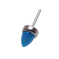 Dark cherry 3mm opal cone push fit top attachment for body jewelry by Body Clickers, designed for body piercing accessories.