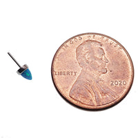 Dark cherry 3mm opal cone push fit top attachment for body jewelry by Body Clickers, designed for body piercing accessories.
