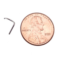 Body Clickers nose curl push-fit back body jewelry in 20g, featuring a curved design for nose piercings.