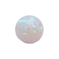 Fuchsia orchid 6mm fire opal balls body jewelry by Body Clickers, 14g internally threaded for piercing accessories