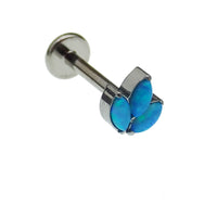 Mini Opal Crown Titanium Push Fit Piercing - 20g, 18g, 16g, 14g - Body Clickers Body Jewelry