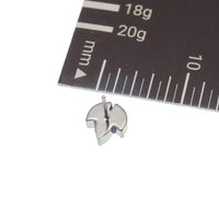 Mini Opal Crown Titanium Push Fit Piercing - 20g, 18g, 16g, 14g - Body Clickers Body Jewelry