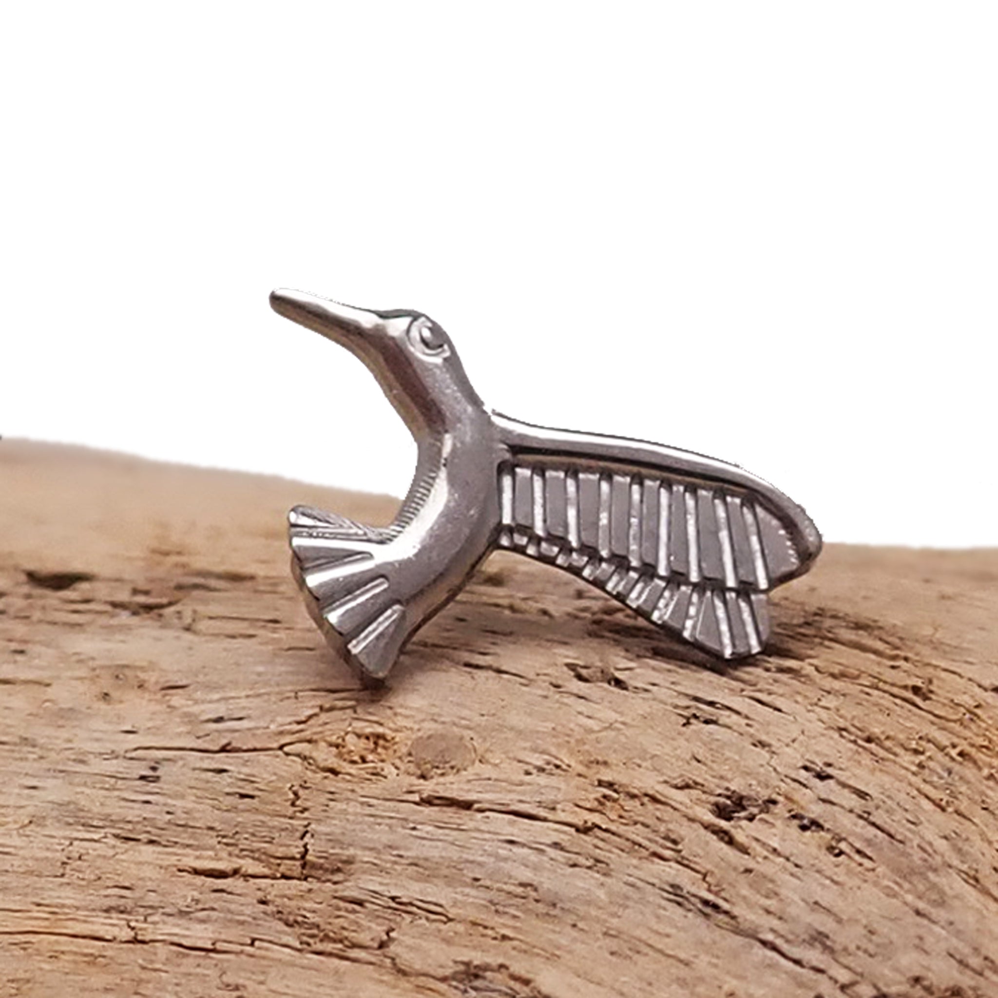 Hummingbird Push Fit Titanium Flatback Piercing 20g, 18g, 16g, 14g - Body Clickers Body Jewelry