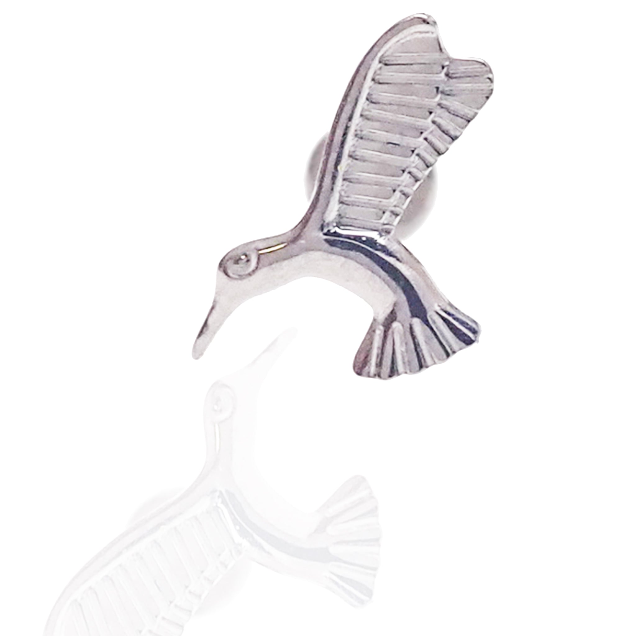 Hummingbird Push Fit Titanium Flatback Piercing 20g, 18g, 16g, 14g - Body Clickers Body Jewelry