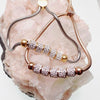 Steel Multi Crystal Adjustable Bracelet - pure piercings