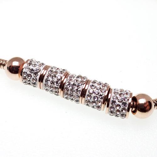 Steel Multi Crystal Adjustable Bracelet - pure piercings