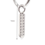 Halobes Charms CZ Arrow - Hoops Sold Seperately