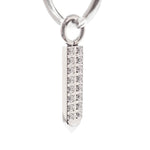 Halobes Charms CZ Arrow - Hoops Sold Seperately