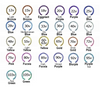 Beaded Filagree Titanium Clicker 16g
