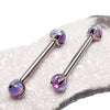 Titanium Multi Lavender 4mm opal Barbell