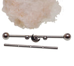 Deluxe Crystal Stone Moon Industrial 14g