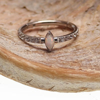 Tear Drop Opal Clicker 16g