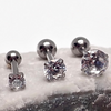 Titanium 16g Triple Helix cz