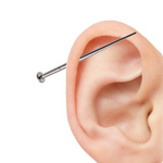 Threadless Push Fit 30mm Ear Taper Implant Grade Titanium 18g, 16g, 14g