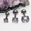 Titanium 16g Triple Helix cz