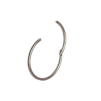Plain Halobes Clicker Hoop body jewelry in 16g, 18g, 20g with a 10mm diameter, showcasing a sleek, minimal hoop design.