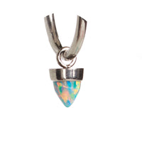 Halobes Body Jewelry charm featuring a yellow opal cone design with moon accents, suitable for body piercing accessories.
