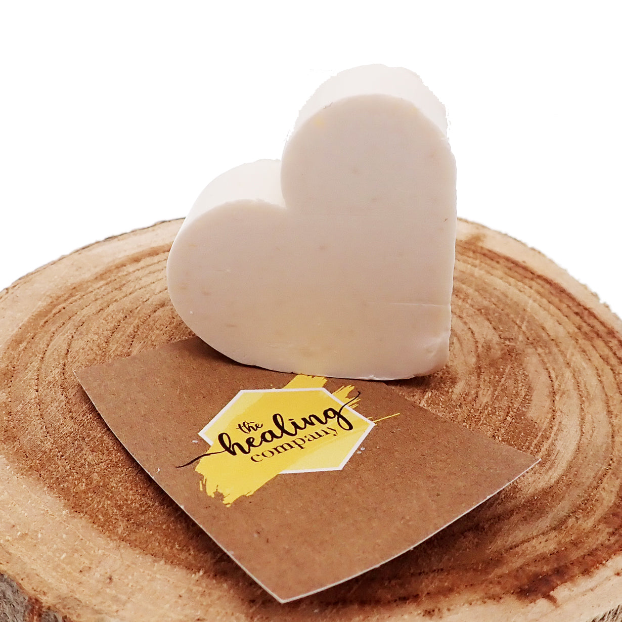 Healing Company piercing soap for healing and reducing lumps and bumps around piercings, in a clear, functional container.
