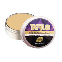 Healing Company Tat Tub Luxury Tattoo Butter 75g jar with a white lid, designed for tattoo aftercare and skin nourishment.
