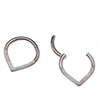 Opal Titanium Heart Clicker 16g