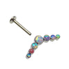 Pastel 7-Cluster Flatback Piercing 18g, 16g, 14g