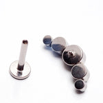 16g  titanium Cluster opal crystal bar 'Boho' - pure piercings